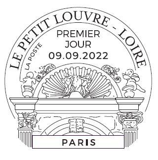 Premier jour Paris timbre Le Petit Louvre