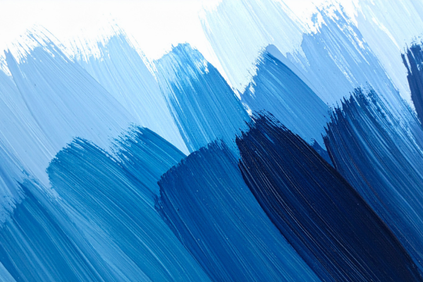 les nuances de bleu