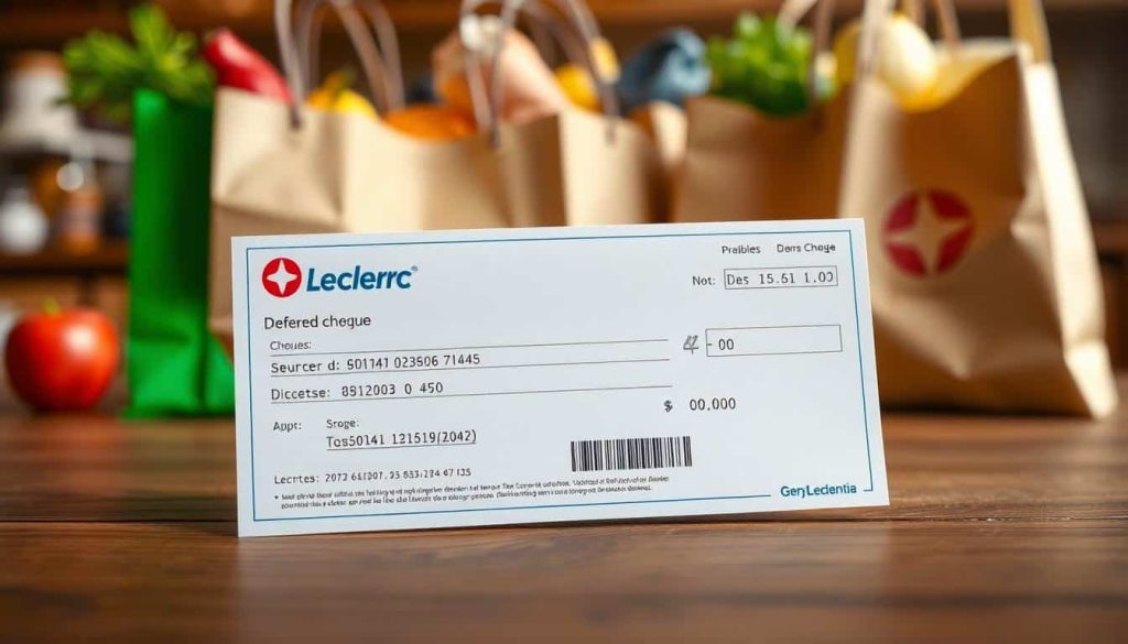 leclerc cheque différé